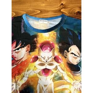 Vintage VTG y2k Dragonball Z Anime All Over Print T-Shirt Large
